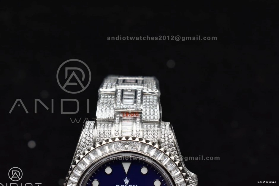 Diamonds AMGF Blue Best On VR Bracelet Edition 1149 Dial On SS Submariner Chic 40mm Full 0112